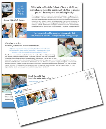 Tufts University School of Dental Medicine mailer