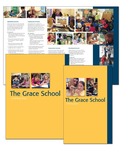 The Grace School admission folder and brochure